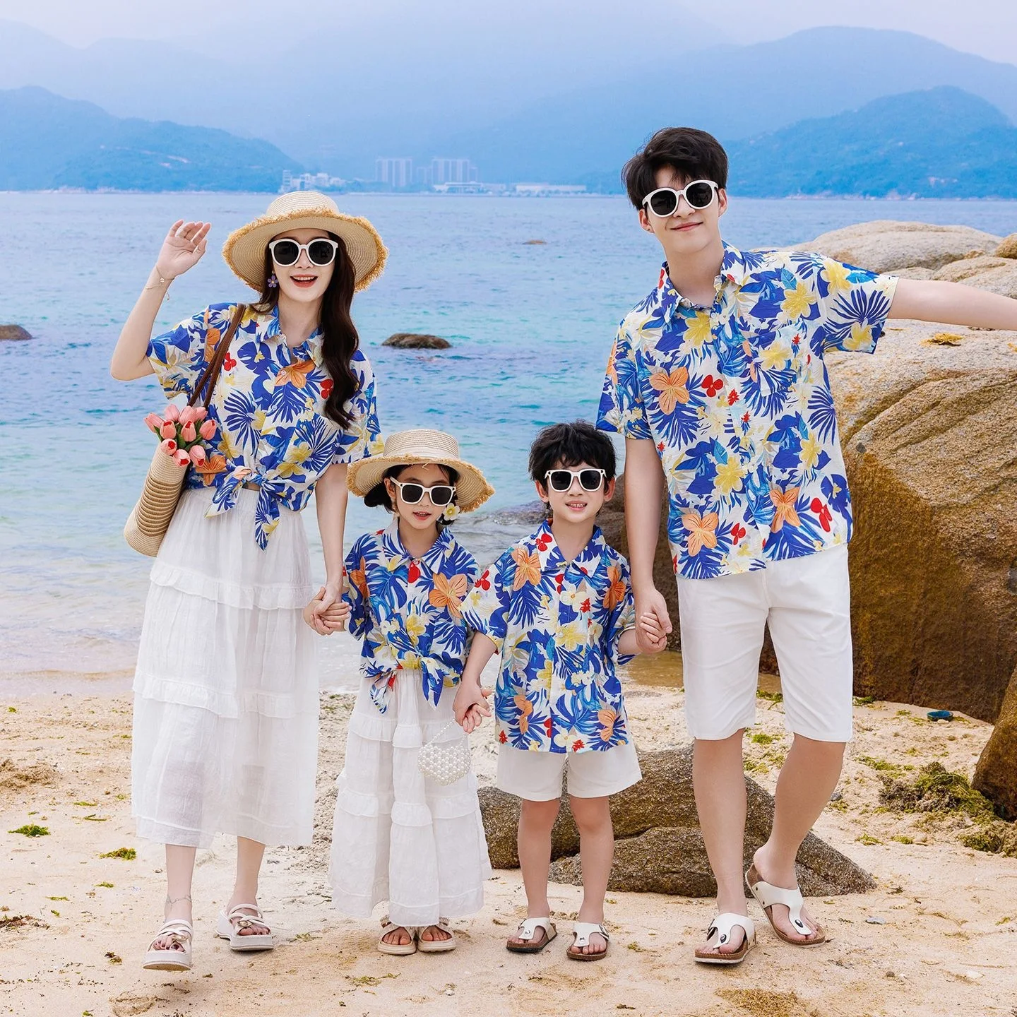 休暇用家族お揃い服セットママ娘シャツスカートカジュアルパパ息 - The Plant Parent のレビューと価格
