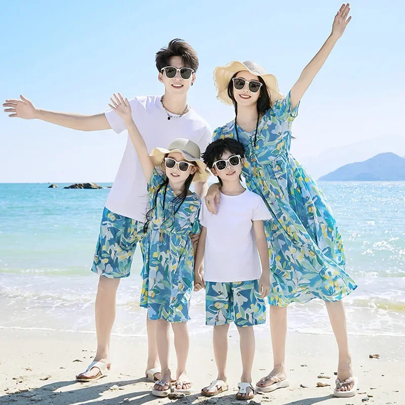 父息子シャツセット服夏休みルック家族服母親子マッチングビーチ - The Plant Parent のレビューと価格